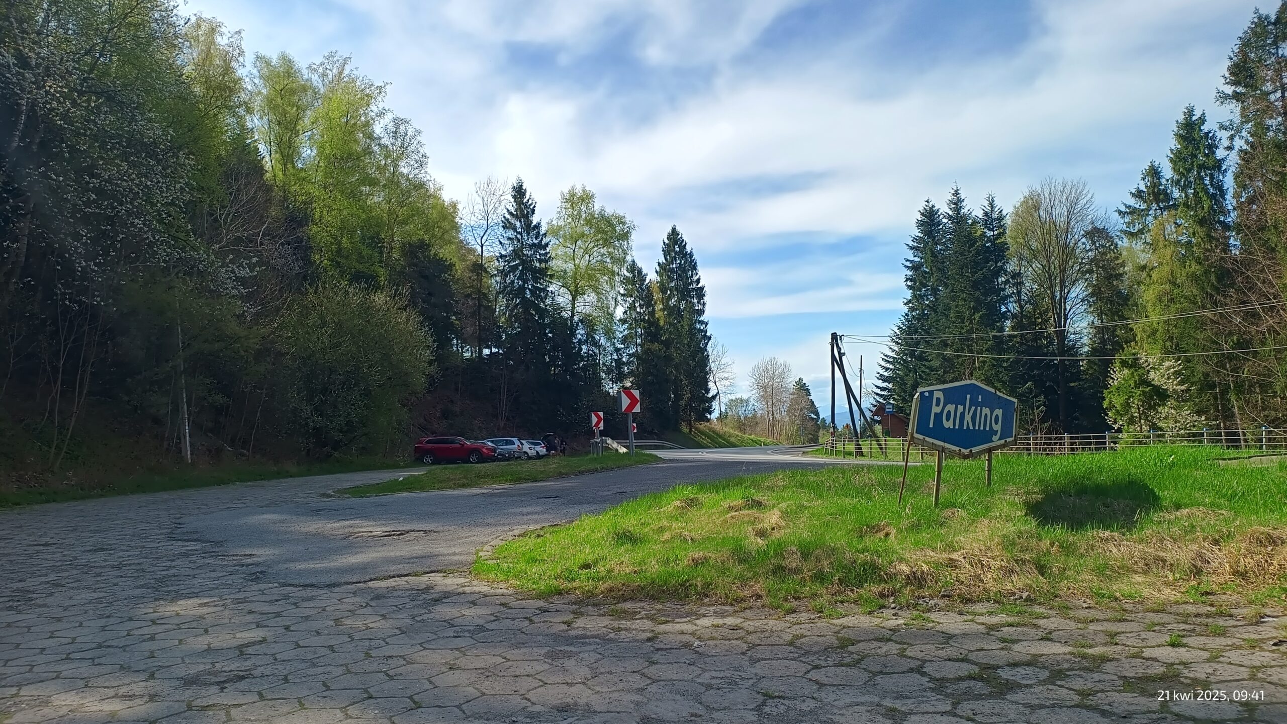 Parking przy starej Zakopiance