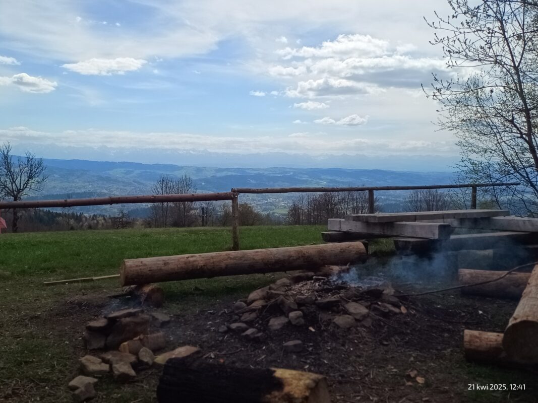 Ognisko z widokiem na Tatry