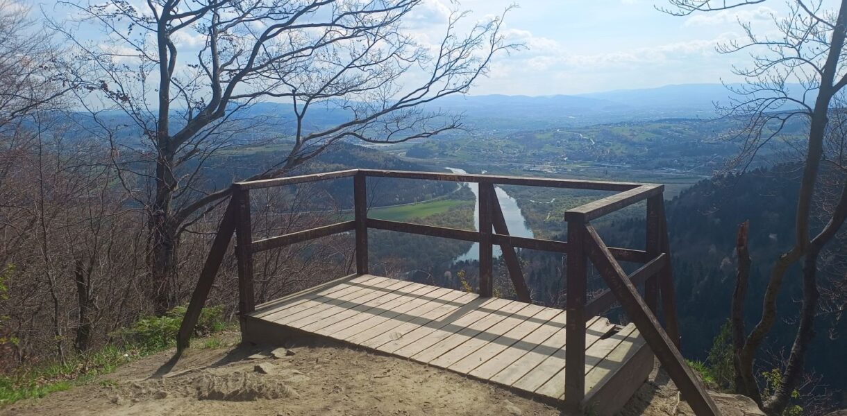 Widok na Dunajec w Białowodzkiej góry